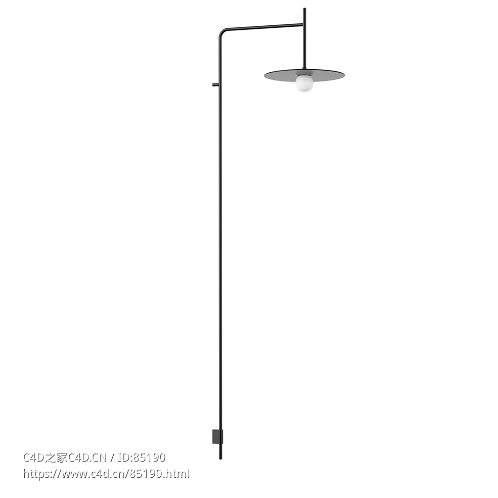 时间壁灯墙面装饰灯（Vibia品牌）3D模型素材下载Tempo Wall Lamp by Vibia