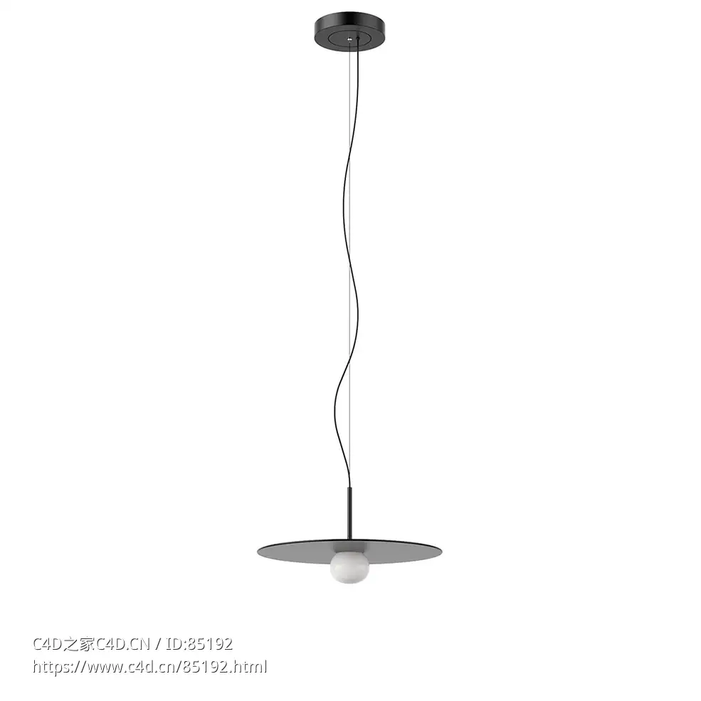 时间吊灯吊式照明（Vibia品牌）3D模型素材下载Tempo Pendant Lamp by Vibia - C4D之家 - 0068.jpg