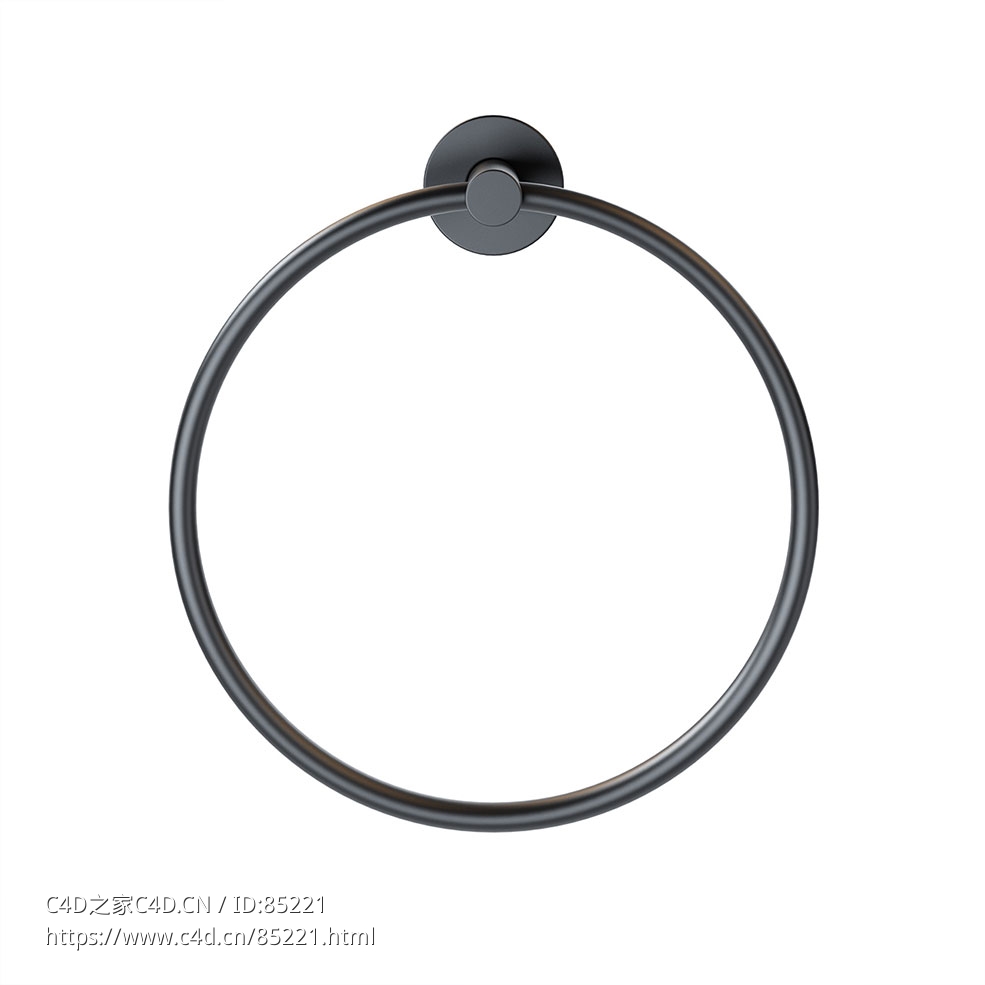 毛巾环浴室配件（Varied Forms品牌）3D模型素材下载Towel Ring by Varied Forms