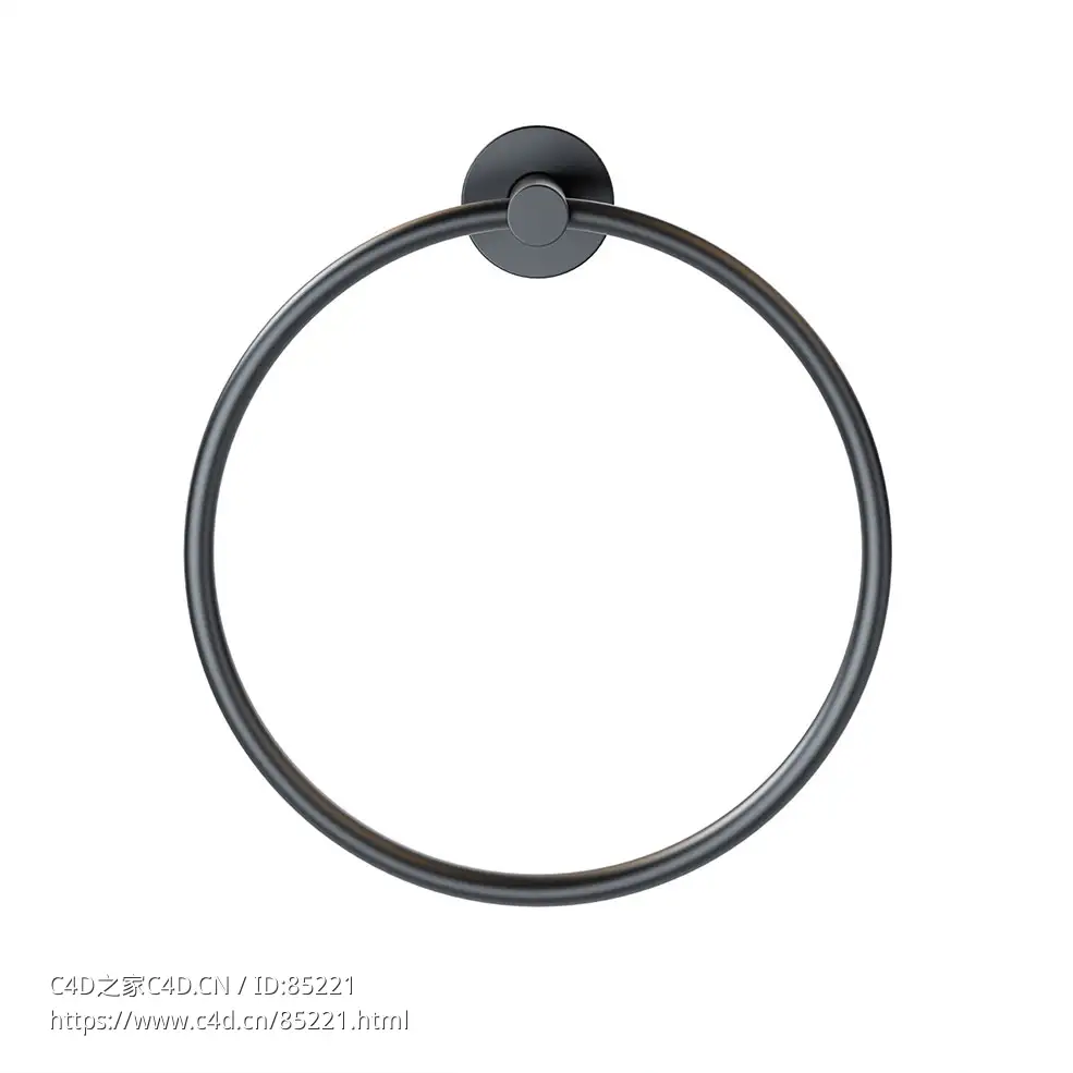 毛巾环浴室配件（Varied Forms品牌）3D模型素材下载Towel Ring by Varied Forms
