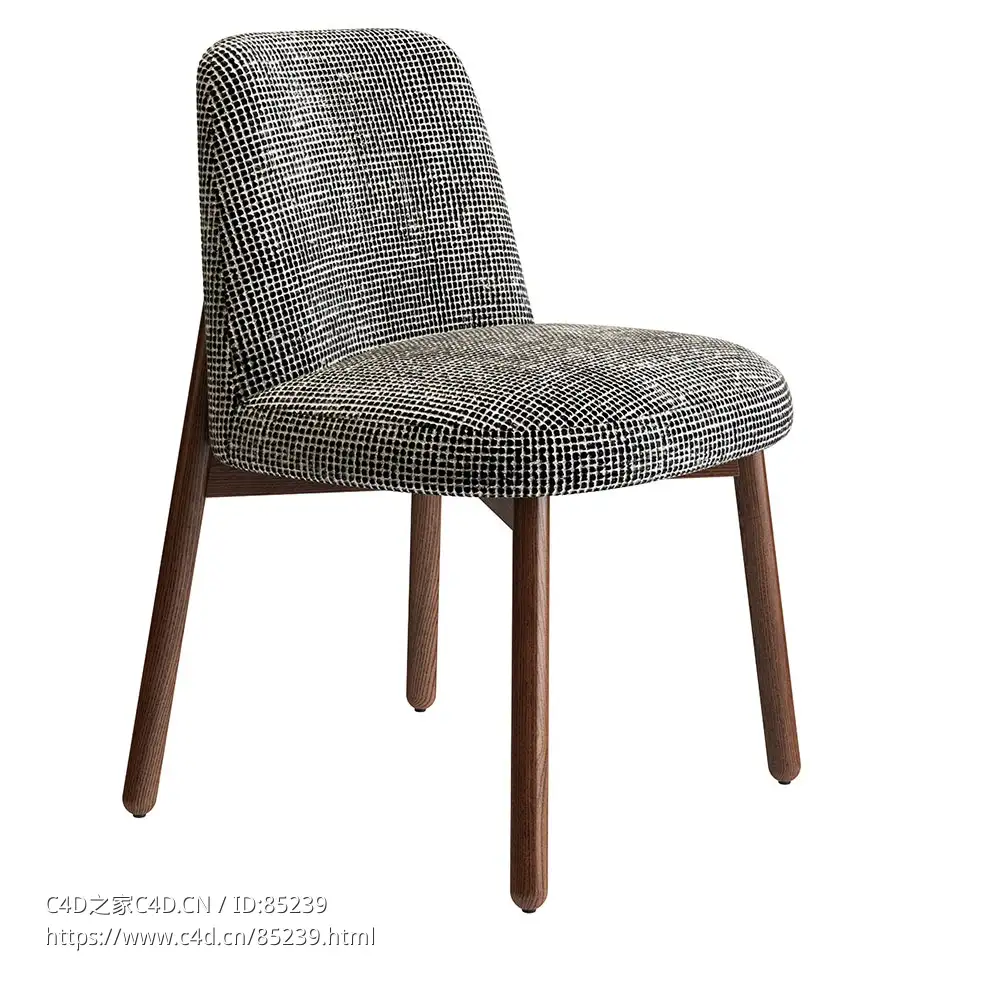 阿比椅子家具座椅（Porada品牌）3D模型素材下载Abby Chair by Porada - C4D之家 - 0115.jpg