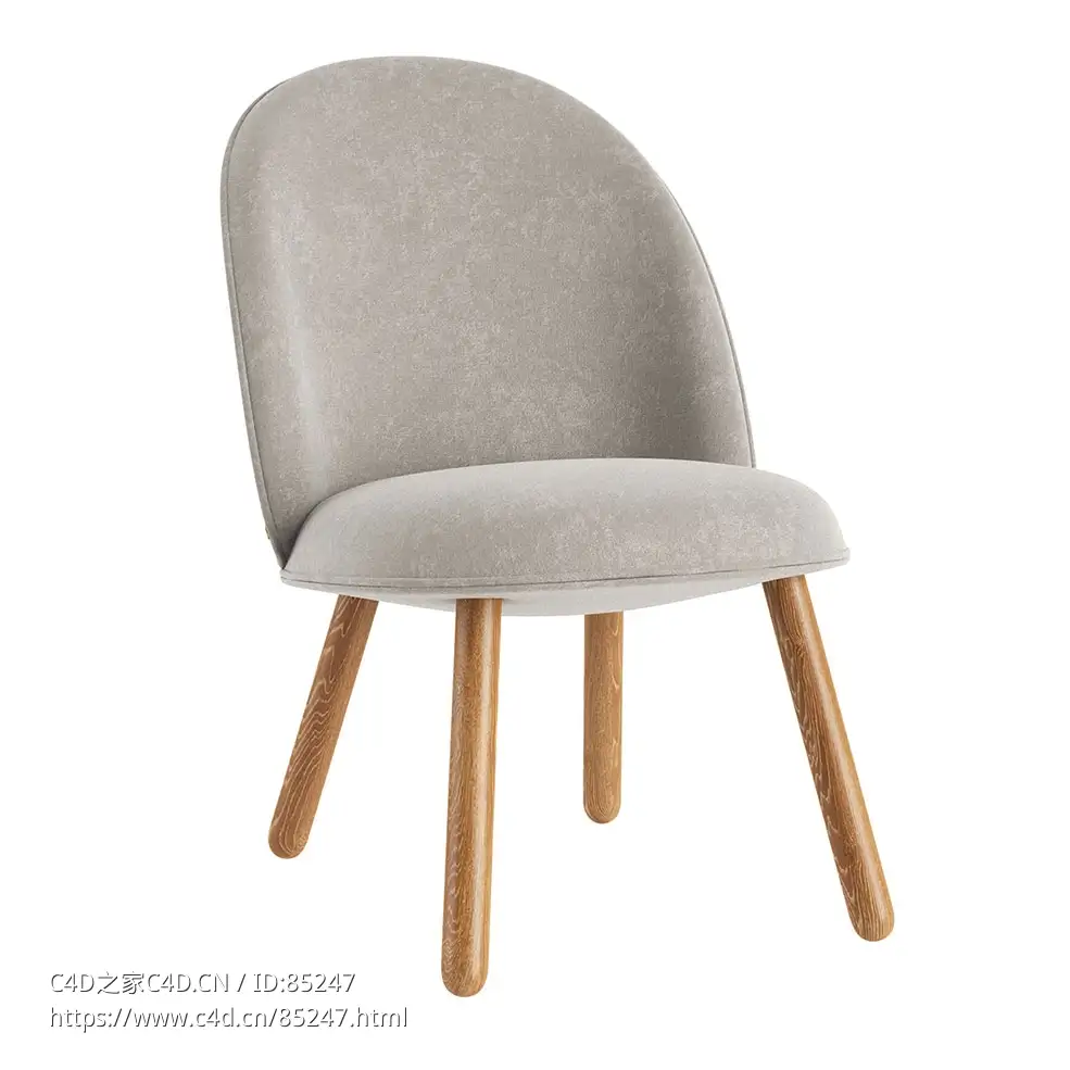 艾斯休闲椅舒适座椅（Normann Copenhagen品牌）3D模型素材下载Ace Lounge Chair by No - C4D之家 - 0123.jpg
