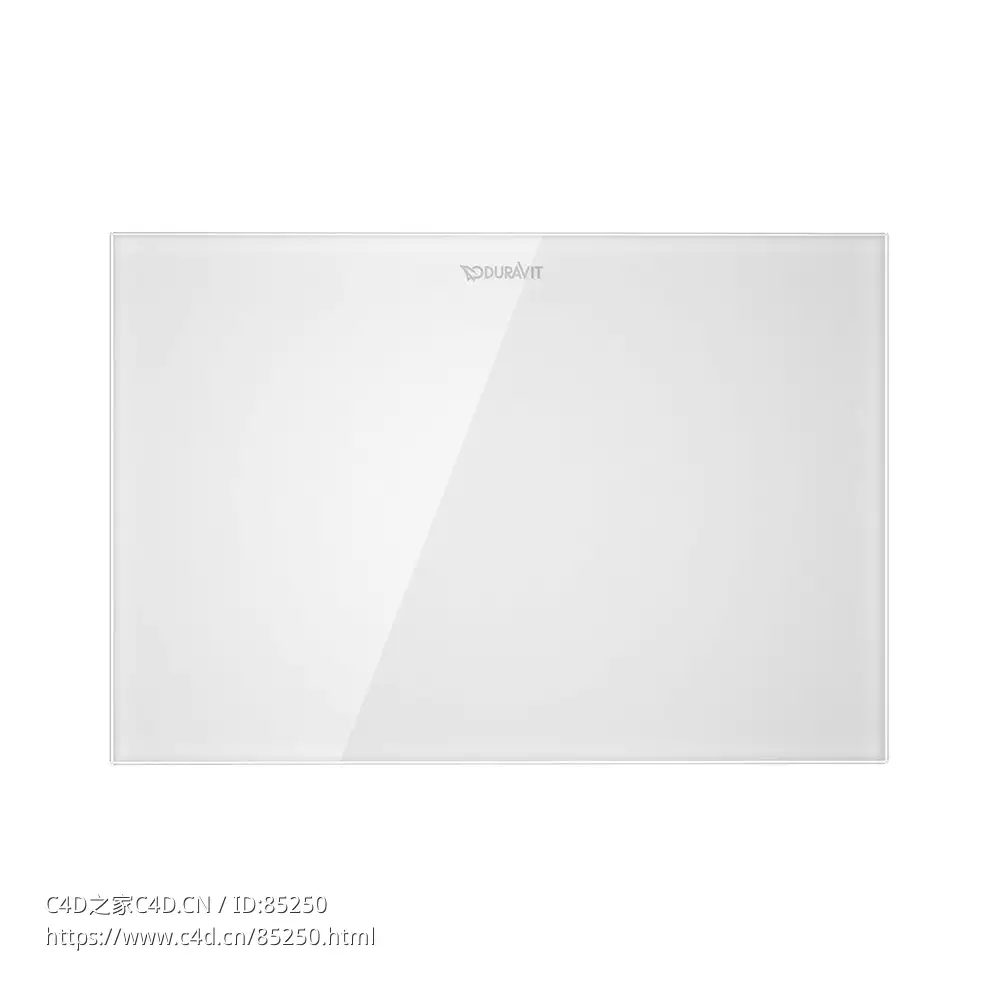 执行器A2冲洗板卫生间配件（Duravit品牌）3D模型素材下载Actuator A2 Flush Plate by