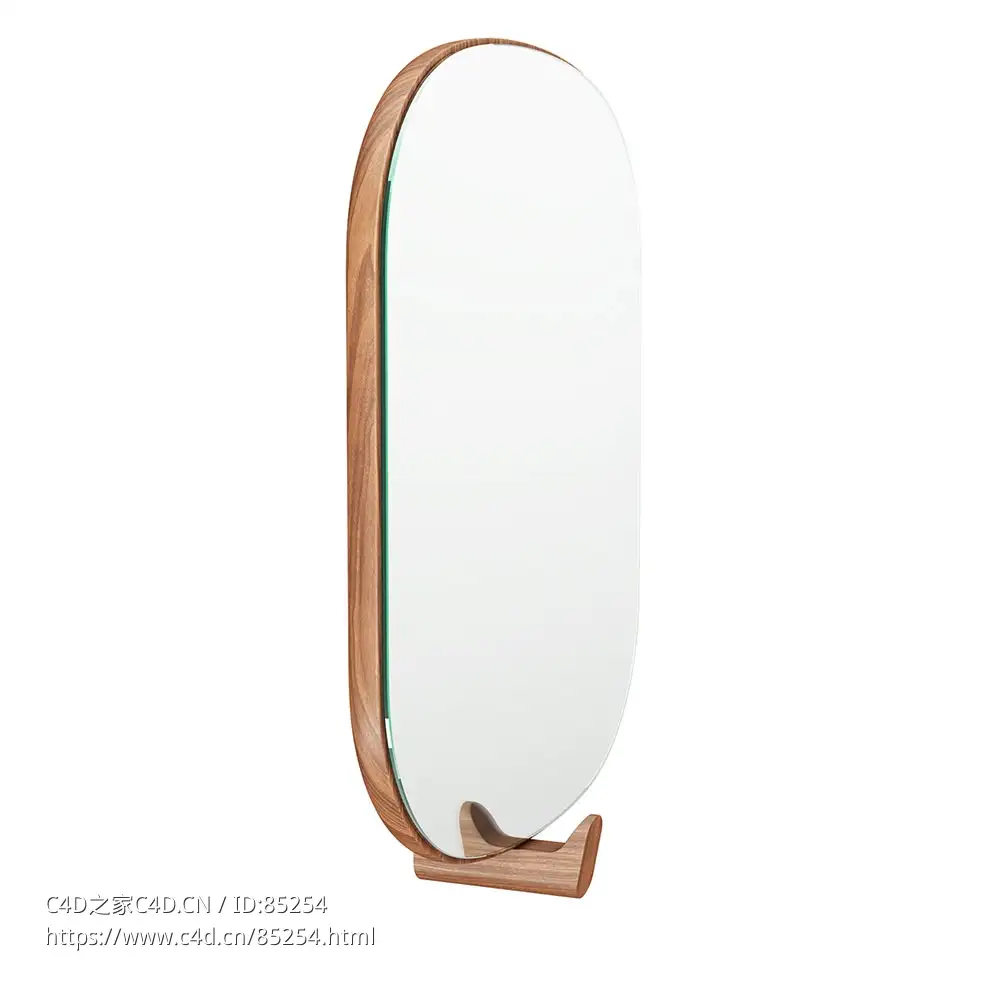 广告墙面镜装饰镜（Zeitraum品牌）3D模型素材下载Ad Ore Wall-mounted Mirror by Zeit