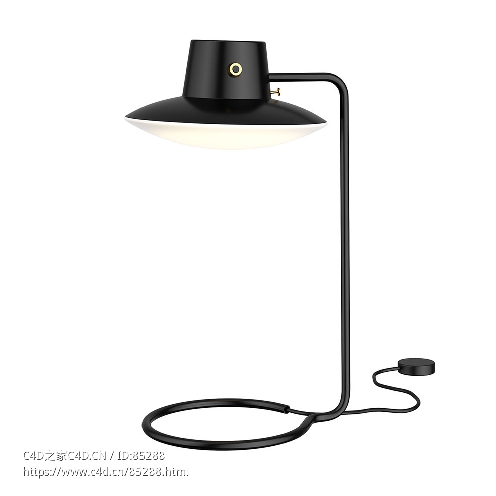 牛津台灯AJ桌面照明（Louis Poulsen品牌）3D模型素材下载AJ Oxford Table Lamp by Lou - C4D之家 - 0164.jpg
