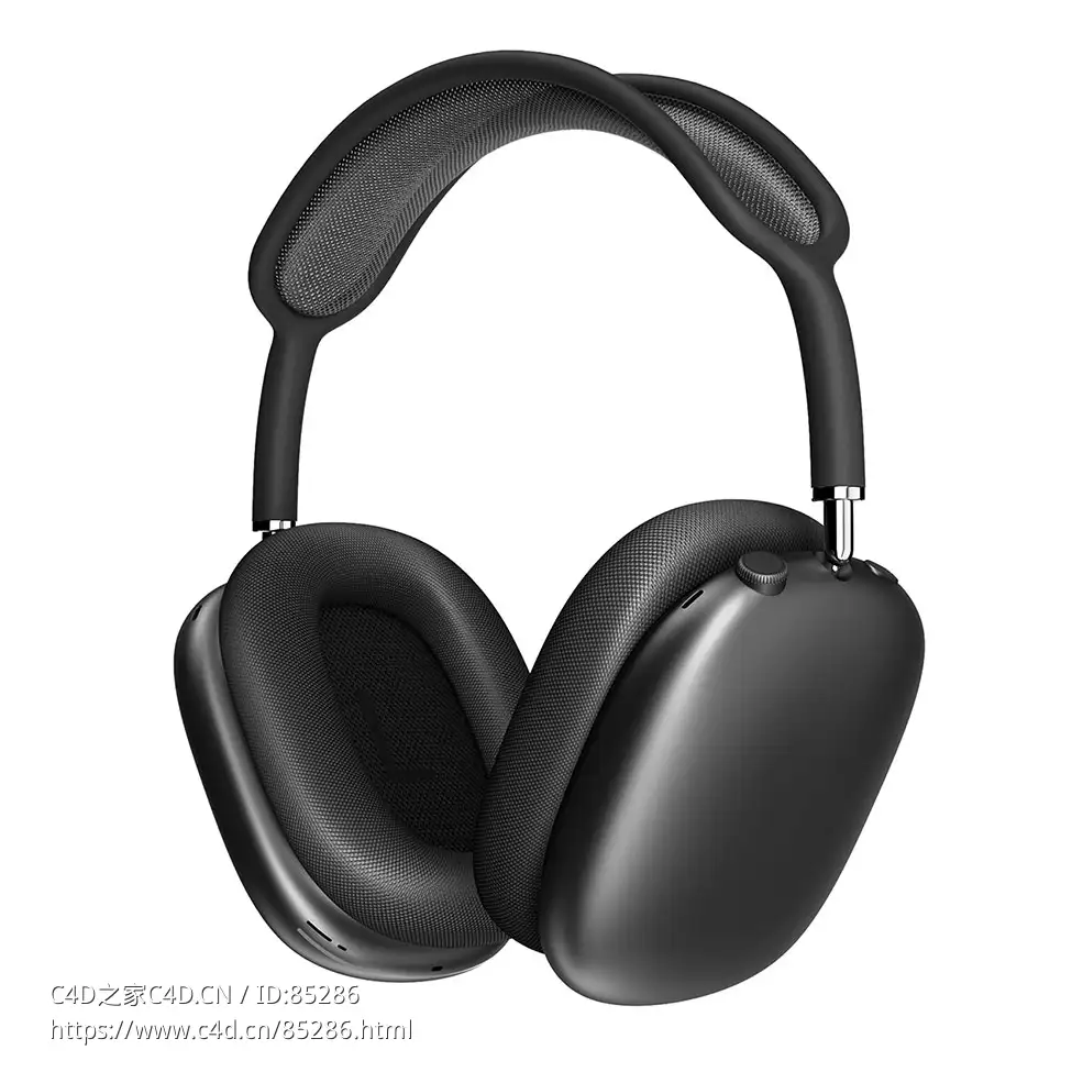 苹果无线耳机Max无线耳机（Apple品牌）3D模型素材下载AirPods Max Headphone by Apple