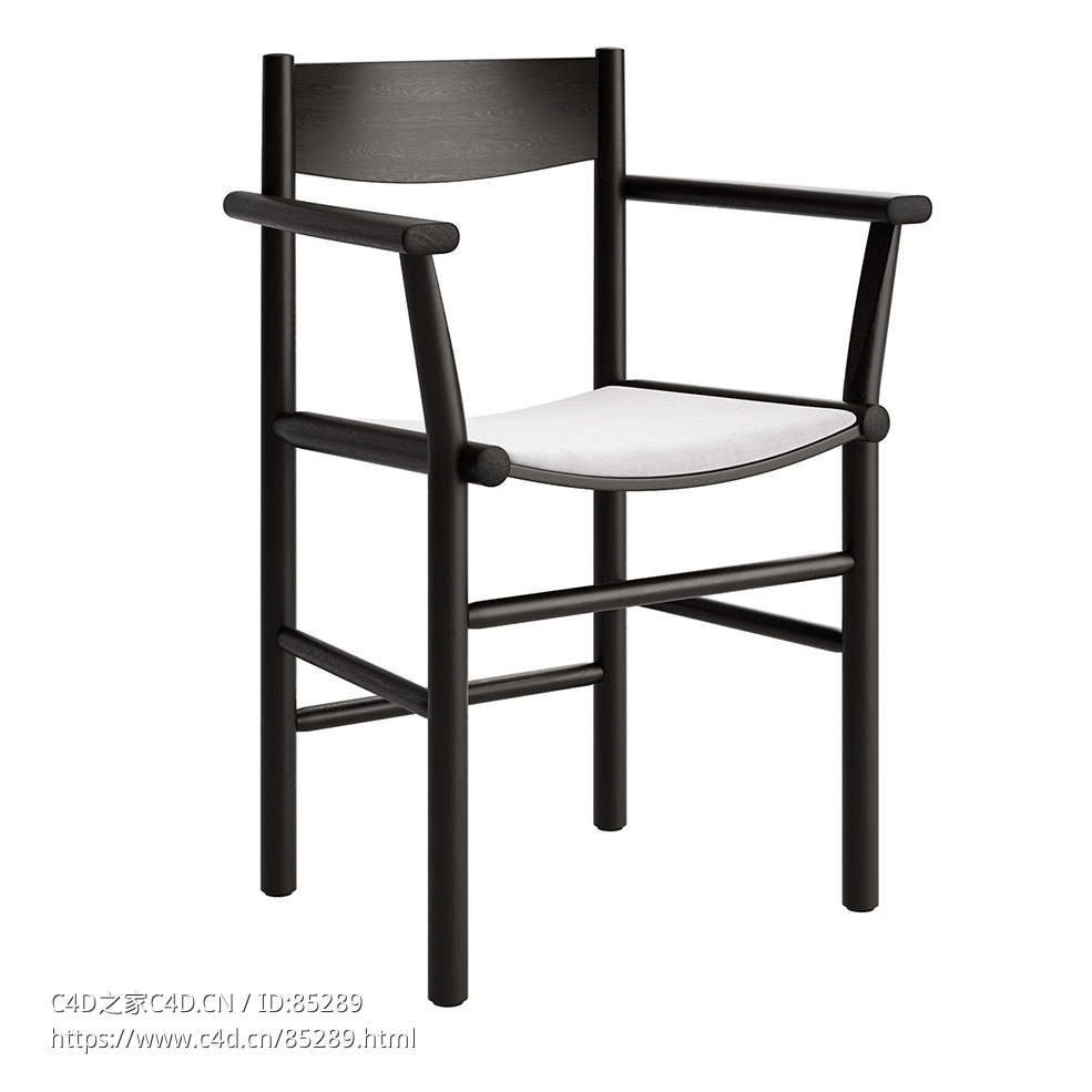 学院派扶手椅休闲座椅（Nikari品牌）3D模型素材下载Akademia Armchair by Nikari - C4D之家 - 0165.jpg