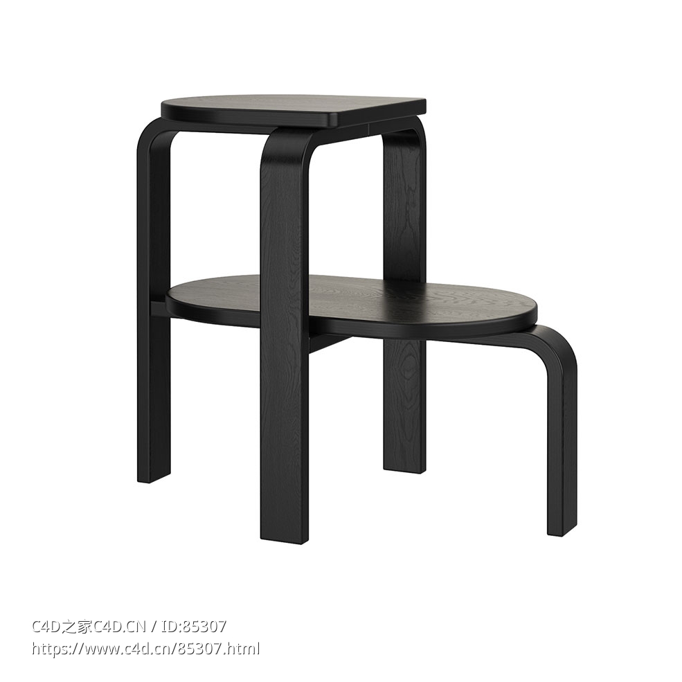 高度台阶凳多功能凳（Case品牌）3D模型素材下载Altura Step Stool by Case
