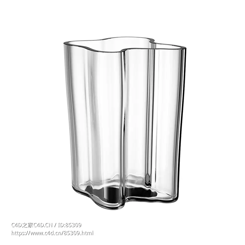 阿尔瓦·阿尔托花瓶181装饰花瓶（Iitala品牌）3D模型素材下载Alvar Aalto Vase 181 by - C4D之家 - 0185.jpg