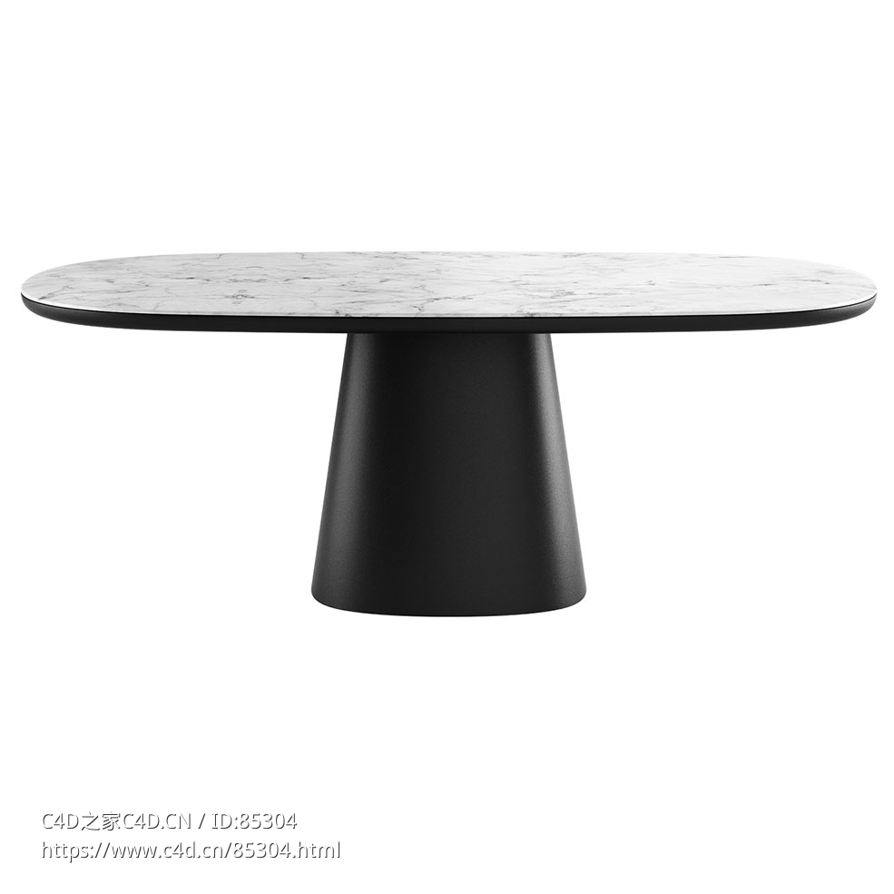 魅力O桌多功能桌（B&B Italia品牌）3D模型素材下载Allure O' Table by B&B Italia - C4D之家 - 0180.jpg