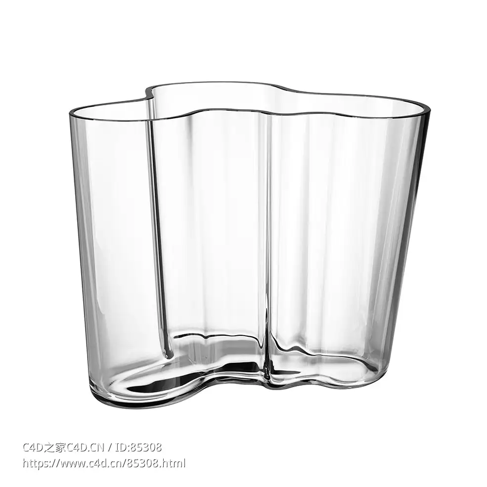 阿尔瓦·阿尔托花瓶160装饰花瓶（Iitala品牌）3D模型素材下载Alvar Aalto Vase 160 by - C4D之家 - 0184.jpg