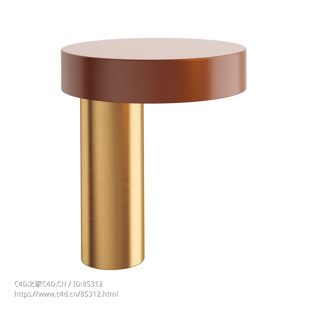 阿曼尼塔台灯桌面照明（Miloox品牌）3D模型素材下载Amanita Table Lamp by Miloox - C4D之家 - 0188.jpg