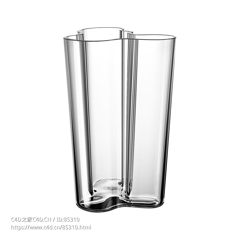 阿尔瓦·阿尔托花瓶251装饰花瓶（Iitala品牌）3D模型素材下载Alvar Aalto Vase 251 by - C4D之家 - 0186.jpg