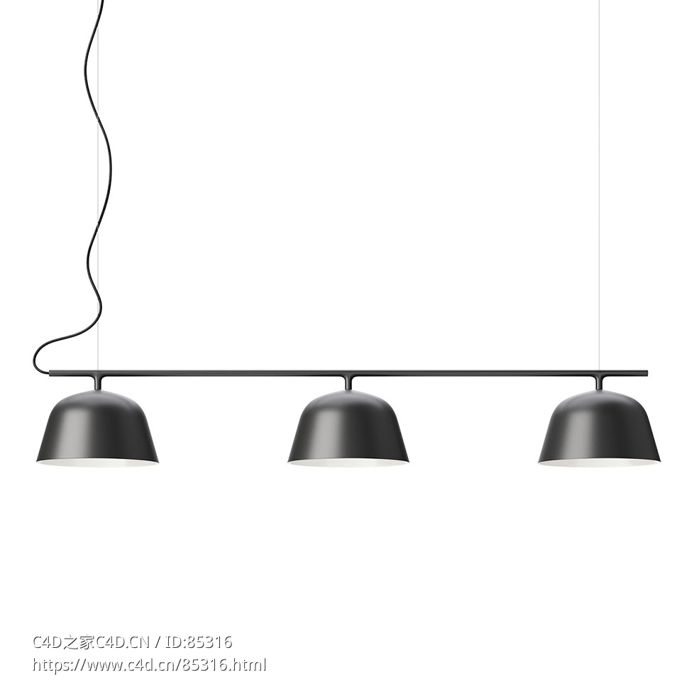 安比特导轨灯轨道照明（Muuto品牌）3D模型素材下载Ambit Rail Lamp by Muuto