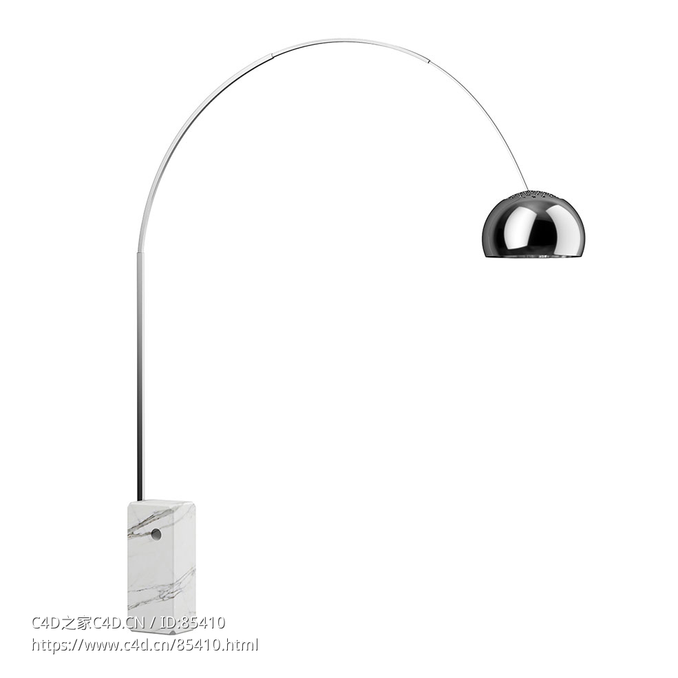 弧形落地灯落地灯3D模型素材下载Arco Floor Lamp by Flos