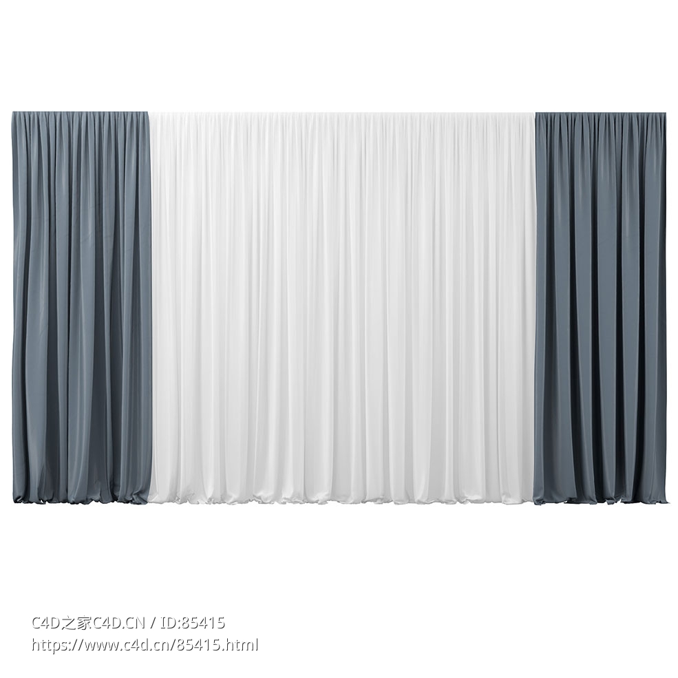 阿根廷120窗帘920色窗帘3D模型素材下载Argentina 120 Curtain Col 920 by Dedar - C4D之家 - 0257.jpg
