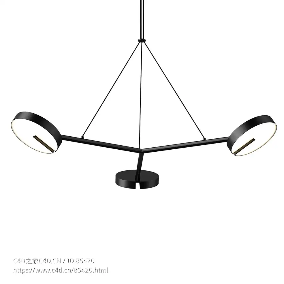 三臂吊灯吊灯照明3D模型素材下载Arm 3 Pendant Lamp by Valaisin Gronlund - C4D之家 - 0262.jpg