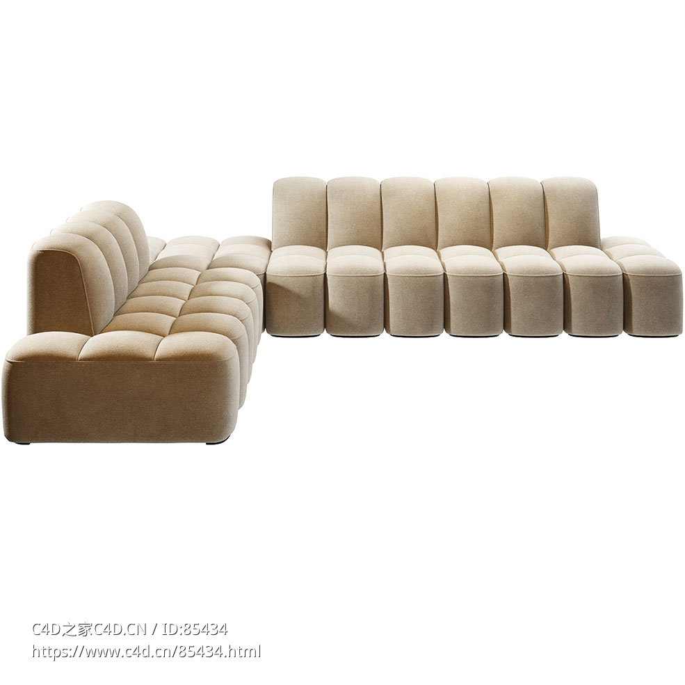 阵列沙发系统组合C组合沙发3D模型素材下载Array Sofa System Composition C by MDF It