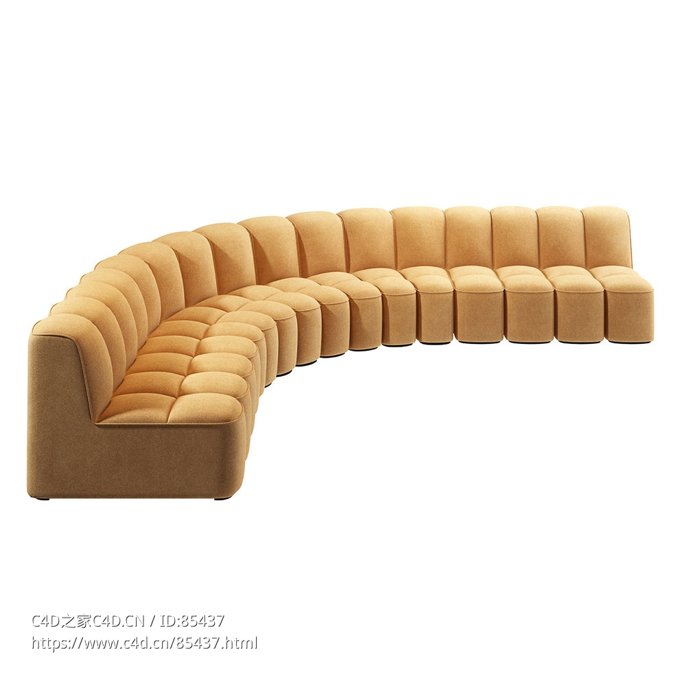 阵列沙发系统组合G组合沙发3D模型素材下载Array Sofa System Composition G by Mdf It