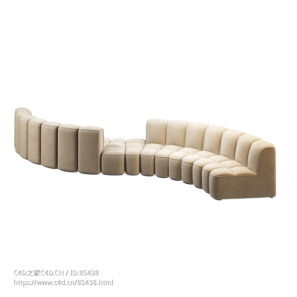 阵列沙发系统组合H组合沙发3D模型素材下载Array Sofa System Composition H by Mdf It