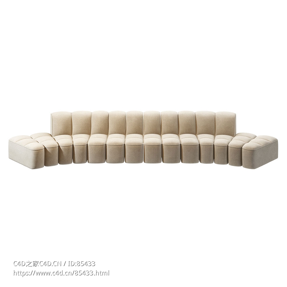 阵列沙发系统组合A组合沙发3D模型素材下载Array Sofa System Composition A by Mdf It