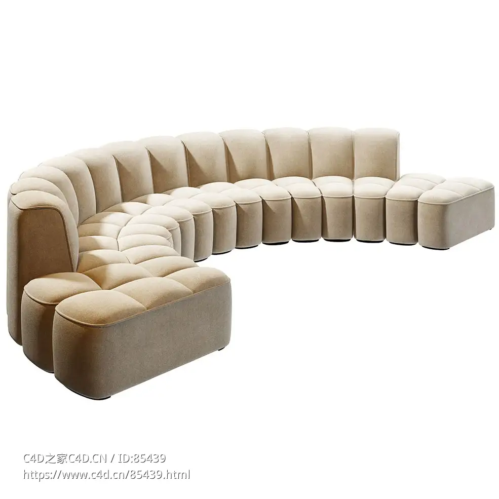 阵列沙发系统组合L组合沙发3D模型素材下载Array Sofa System Composition L by MDF It