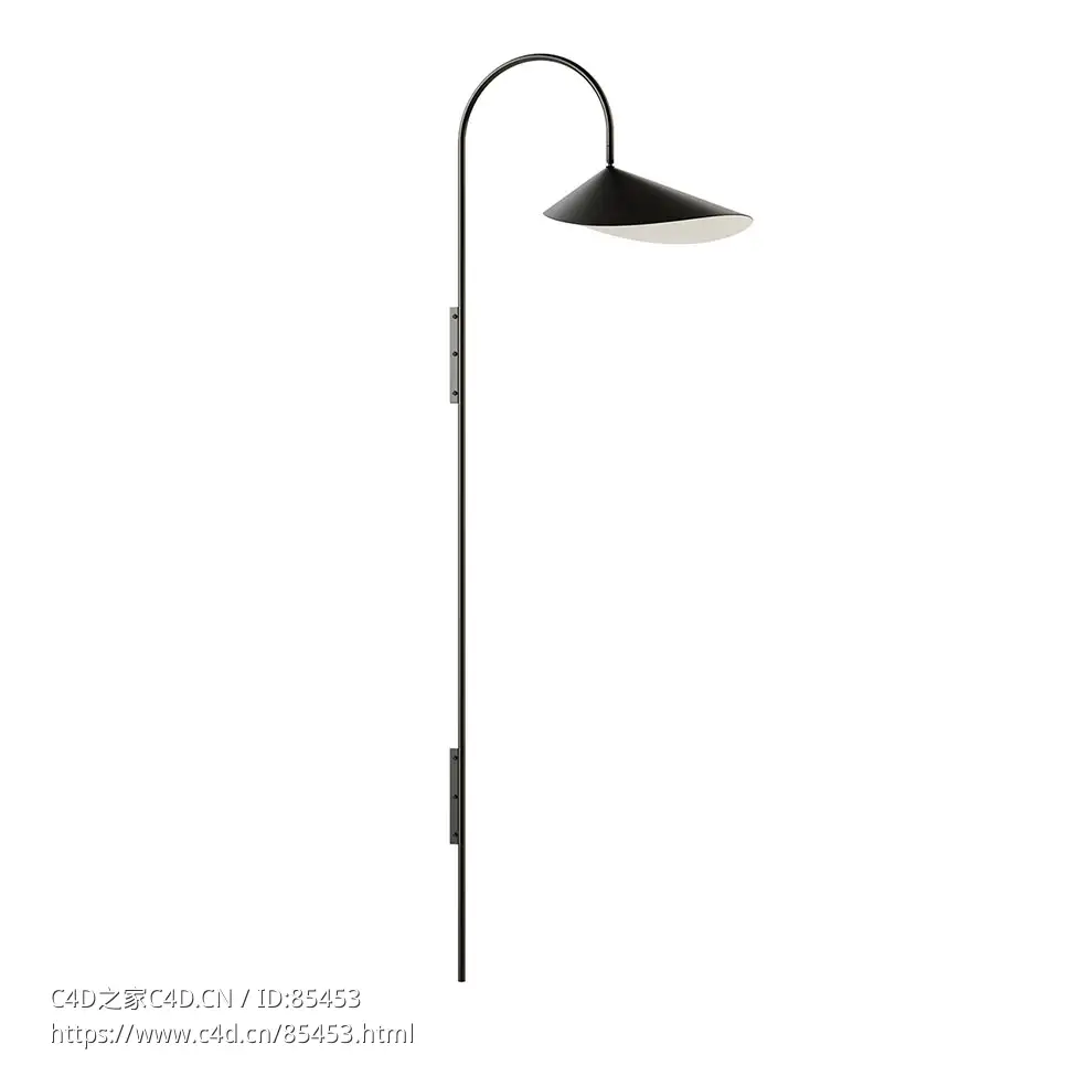 高型芦苇壁灯壁灯3D模型素材下载Arum Wall Lamp Tall by Ferm Living