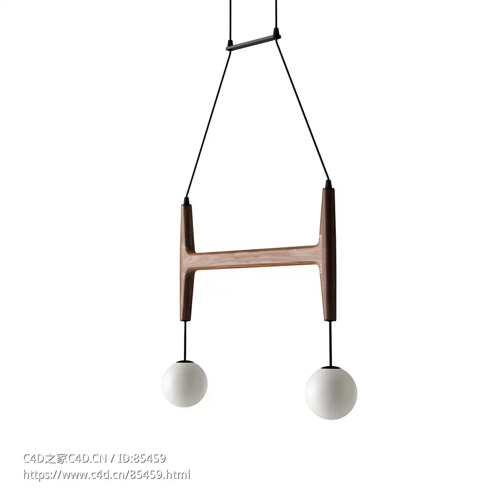 Astra 1 悬挂灯Porada品牌吊灯3D模型素材下载Astra 1 Suspension Lamp by Porada - C4D之家 - 0301.jpg