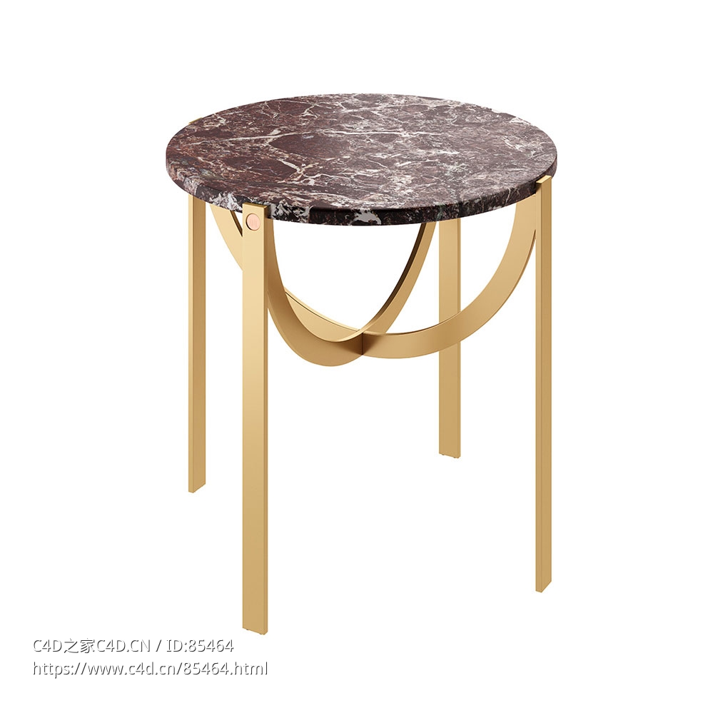 Astra S型咖啡桌La manufacture品牌茶几3D模型素材下载Astra Coffee Table S by La ma - C4D之家 - 0306.jpg