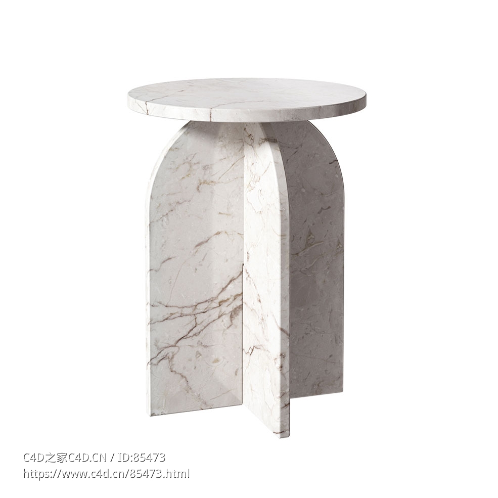 雅典娜边桌Perch & Parrow品牌边几3D模型素材下载Athena Side Table by Perch & Parro