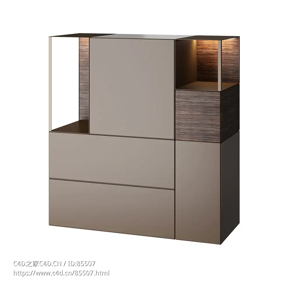 大道04RL高柜MD House品牌高柜3D模型素材下载Avenue Highboard Cabinet 04 RL by MD H - C4D之家 - 0349.jpg