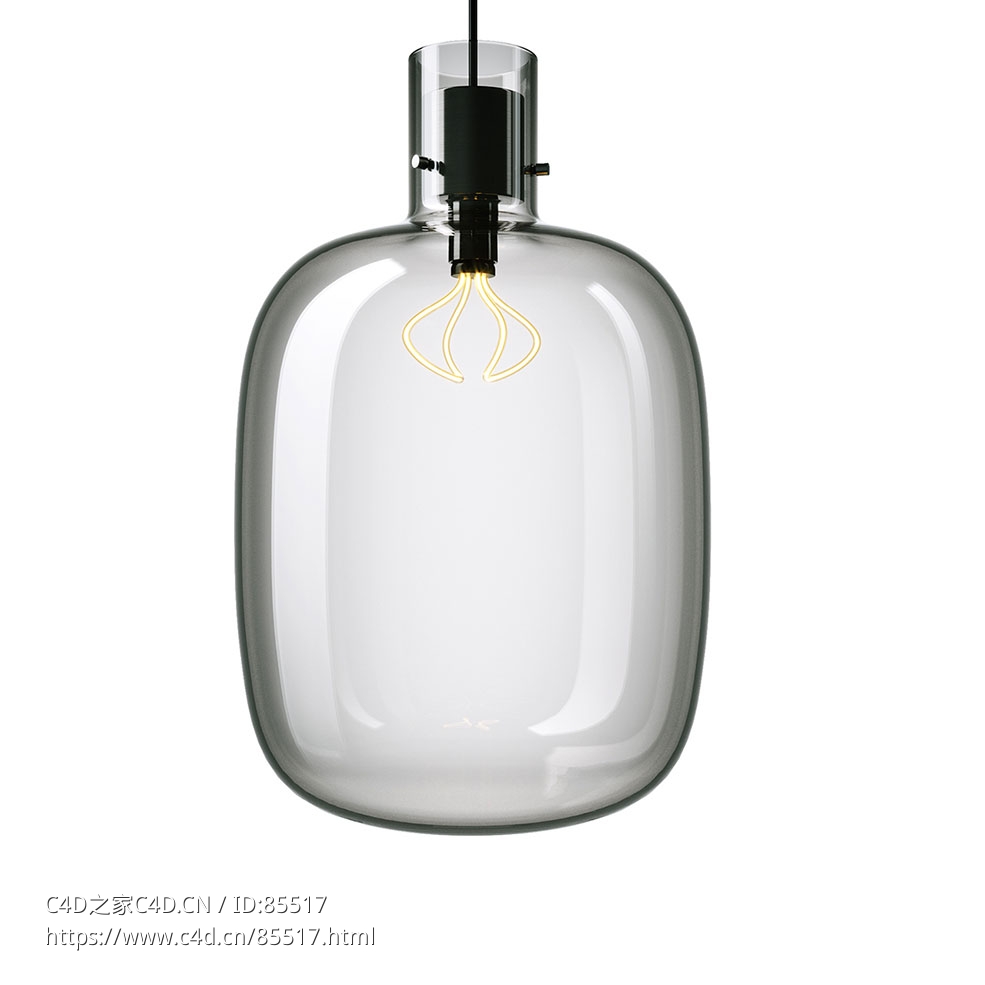 艾瓦大型悬挂灯Brokis品牌照明3D模型素材下载Awa Large Suspended Light by Brokis - C4D之家 - 0359.jpg