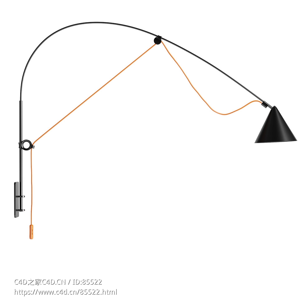 艾诺小型壁灯Midgard品牌照明3D模型素材下载Ayno Small Wall Lamp by Midgard - C4D之家 - 0364.jpg