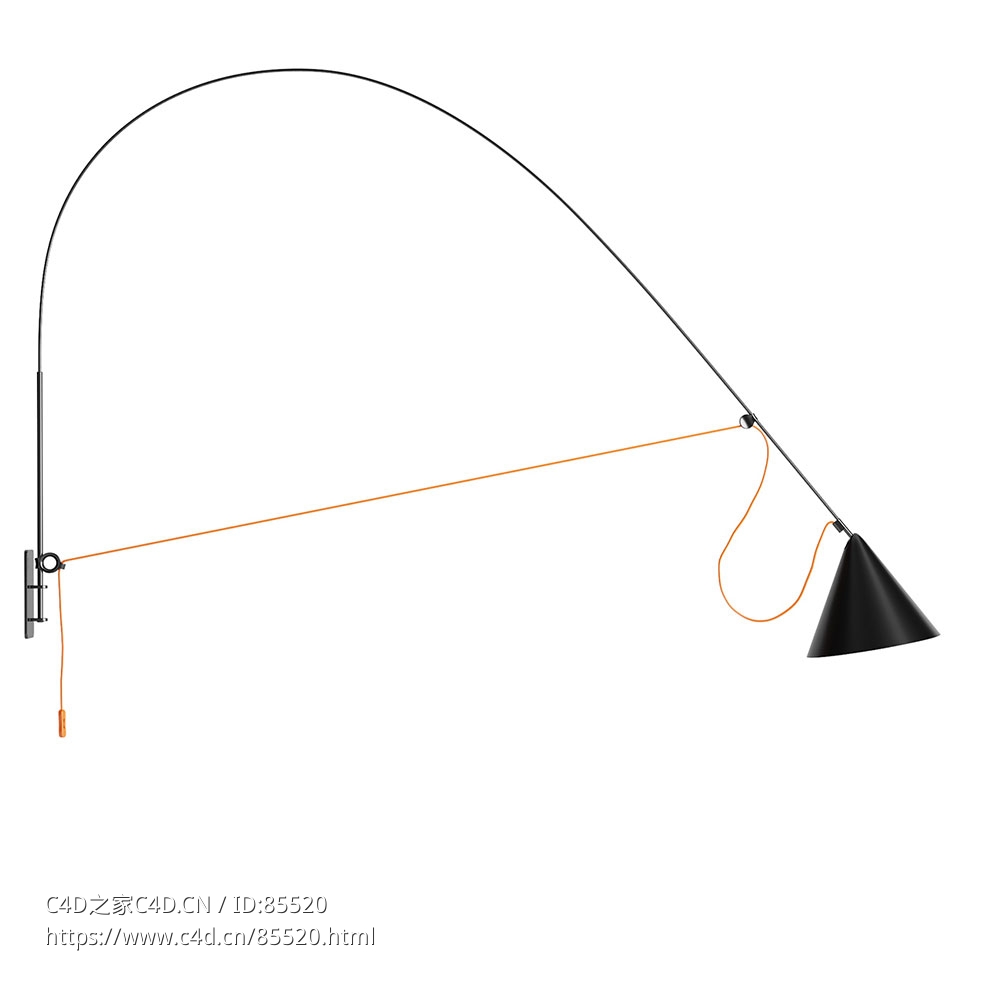 艾诺大型壁灯Midgard品牌照明3D模型素材下载Ayno Large Wall Lamp by Midgard - C4D之家 - 0362.jpg