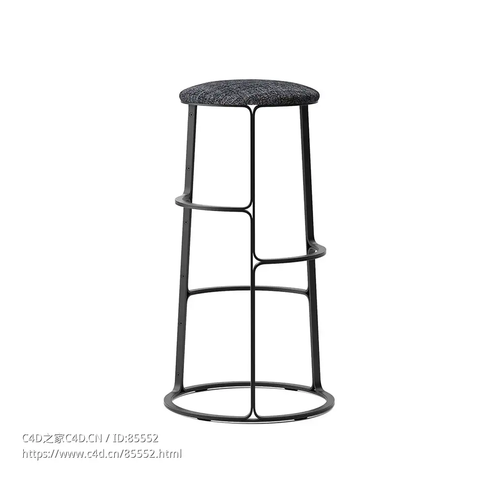 巴布里吧凳Fredericia品牌座椅3D模型素材下载Barbry Stool by Fredericia - C4D之家 - 0394.jpg
