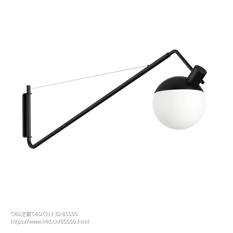 巴鲁娜壁灯Grupa品牌照明3D模型素材下载Baluna Wall Lamp by Grupa