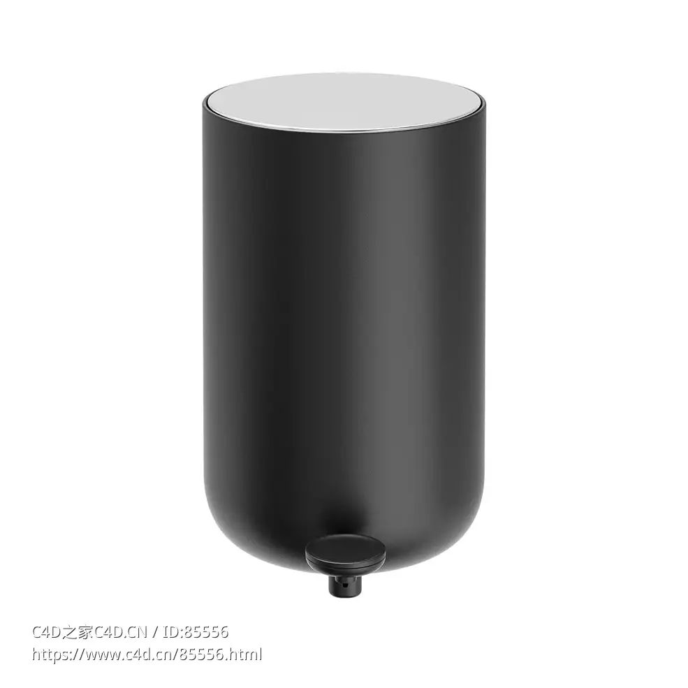 浴室脚踏垃圾桶Menu品牌卫浴3D模型素材下载Bath Pedal Bin by Menu
