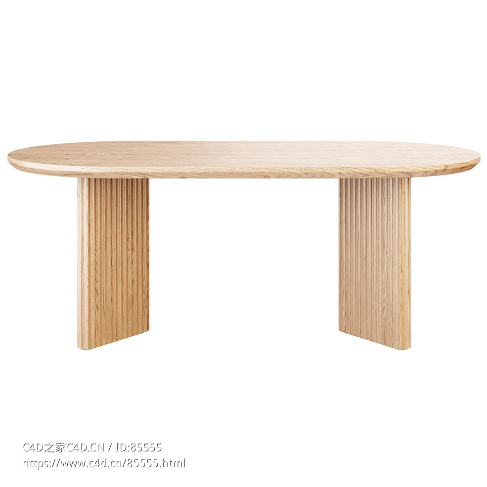 玄武岩椭圆餐桌Dale Italia品牌餐桌3D模型素材下载Basalto Oval Dining Table by Dale - C4D之家 - 0397.jpg