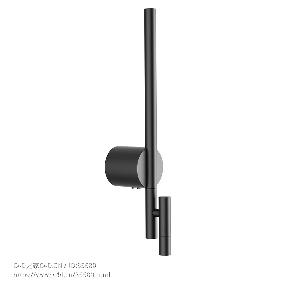 Astro壁挂式阅读灯3D模型素材下载Baton Reader Wall Lamp by Astro Lighting - C4D之家 - 0406.jpg