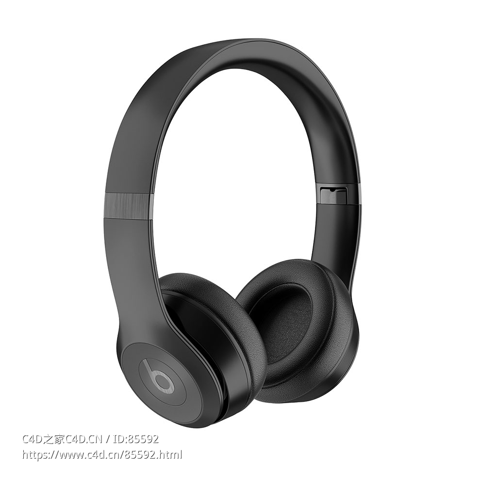 Beats第四代无线耳机3D模型素材下载Beats Solo 4 Wireless Headphones by Beats