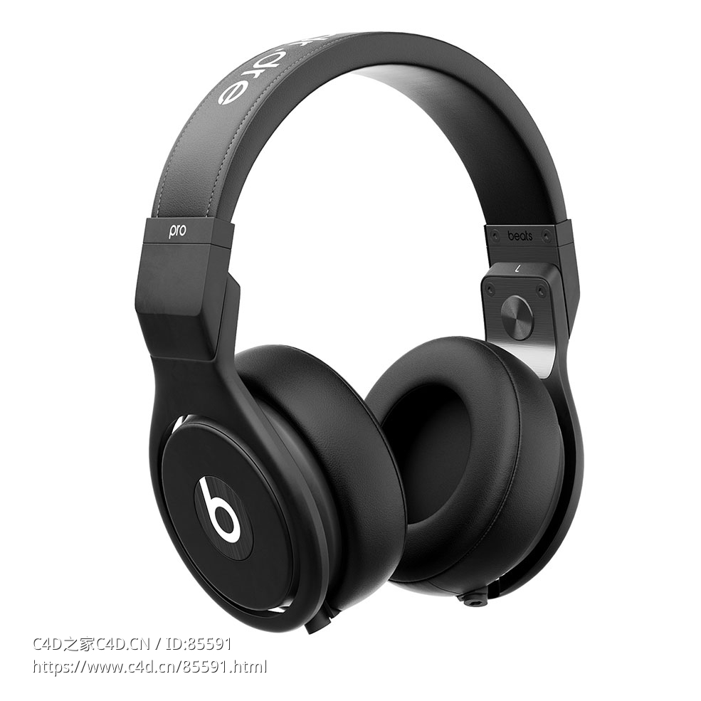 Dre专业版耳机3D模型素材下载Beats Pro Headphones by Dre