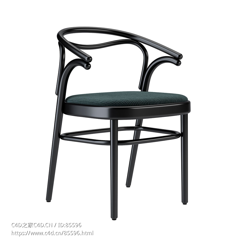 Wiener GTV设计博利耶扶手椅（浅棕）3D模型素材下载Beaulieu Ptbeautes Armchair by W - C4D之家 - 0422.jpg