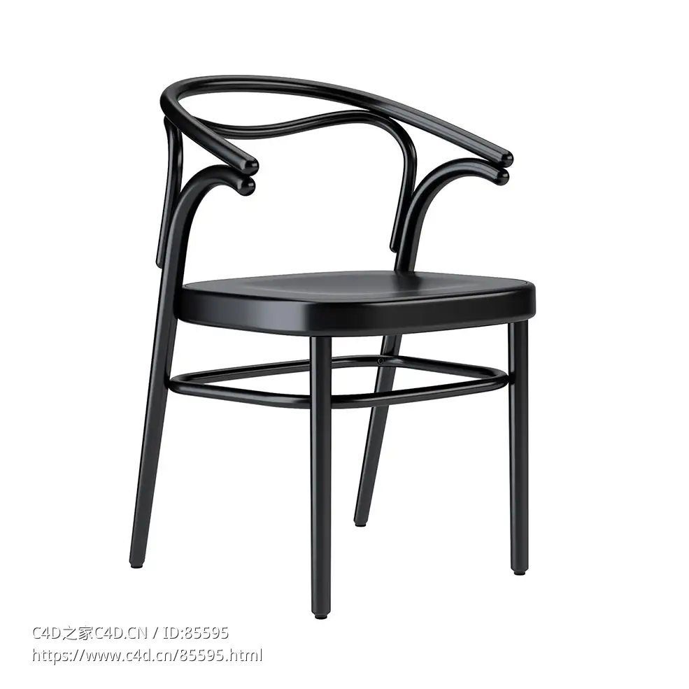Wiener GTV设计博利耶扶手椅（浅灰）3D模型素材下载Beaulieu Ptbeaulgn Armchair by W - C4D之家 - 0421.jpg