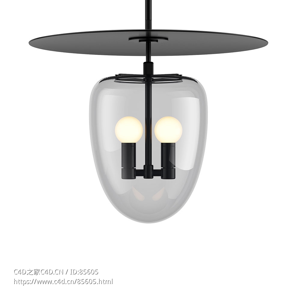 Roll & Hill贝尔吊灯023D模型素材下载Bell Pendant 02 Light by Roll & Hill