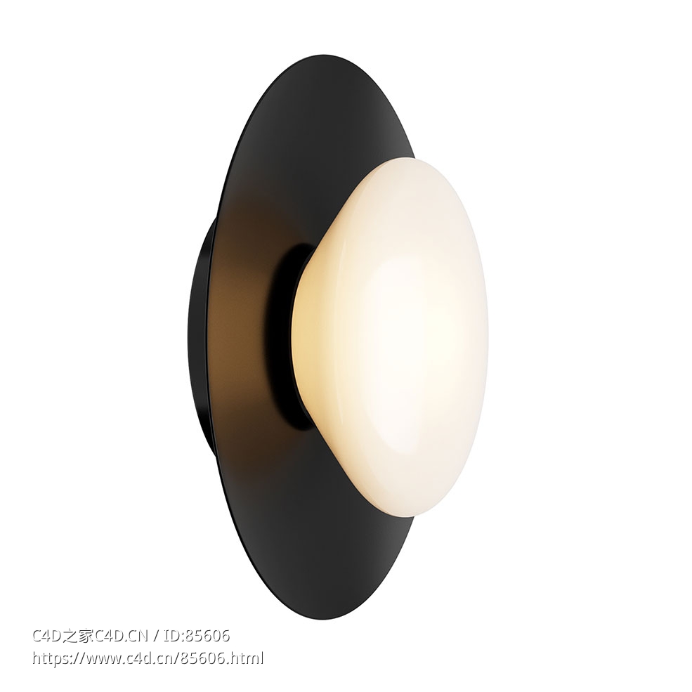 Roll & Hill贝尔壁灯013D模型素材下载Bell Sconce 01 Wall Light by Roll & Hill