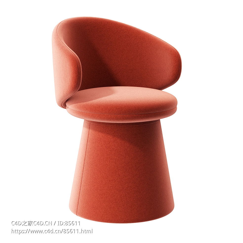 Arrmet贝尔管状扶手椅3D模型素材下载Belle Tube Armchair by Arrmet
