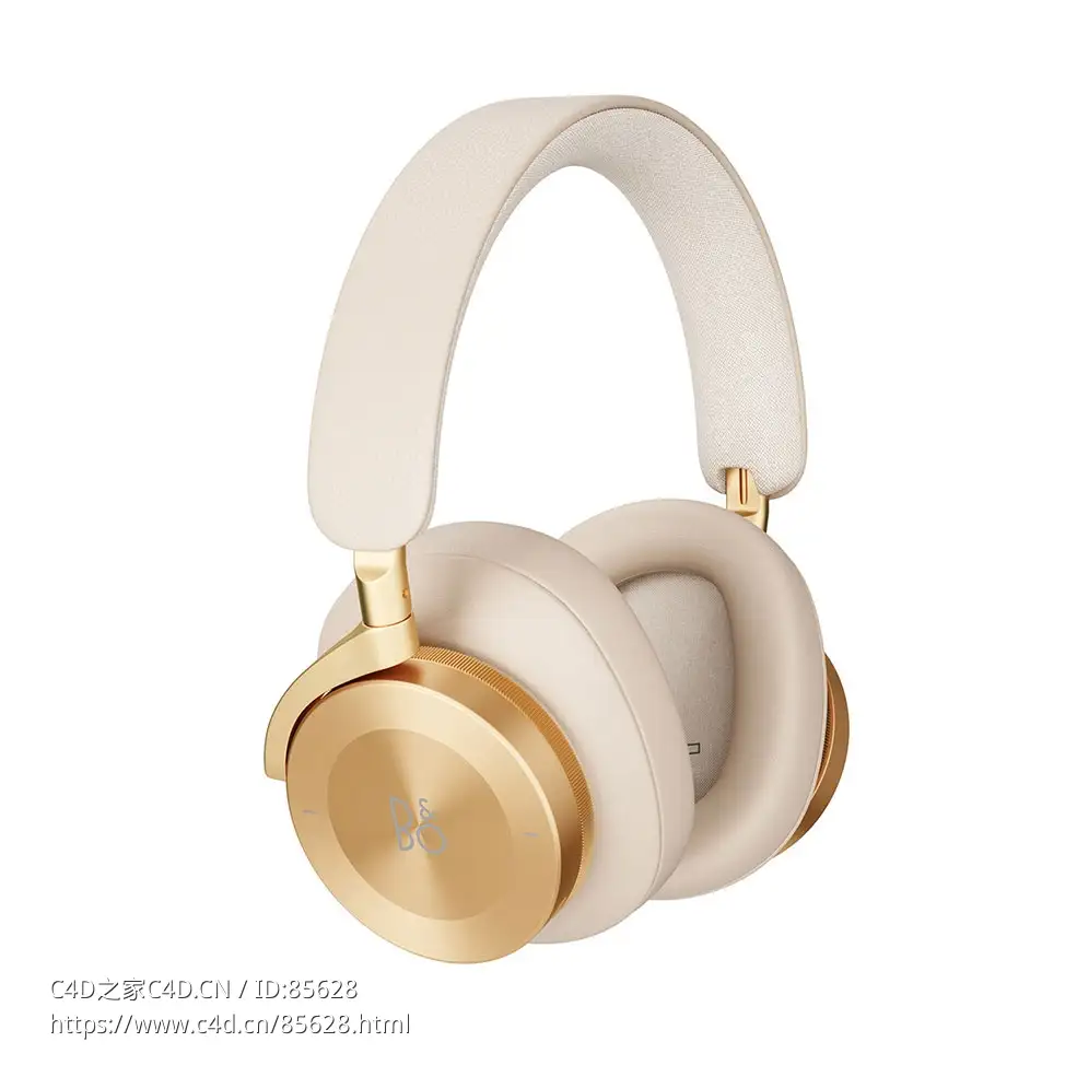 Bang & Olufsen H95金色耳机3D模型素材下载BeoPlay H95 Headphones Gold Tone by Bang - C4D之家 - 0454.jpg