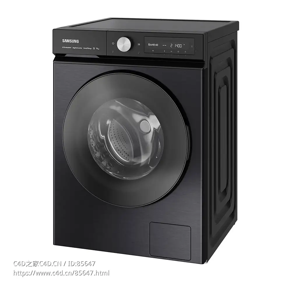 三星定制型洗衣机11公斤20223D模型素材下载Bespoke Washing Machine 11kg 2022 by Sam - C4D之家 - 0473.jpg