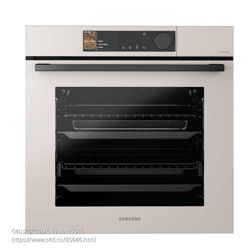 三星定制型智能烤箱20233D模型素材下载Bespoke SmartThings Oven 2023 by Samsung