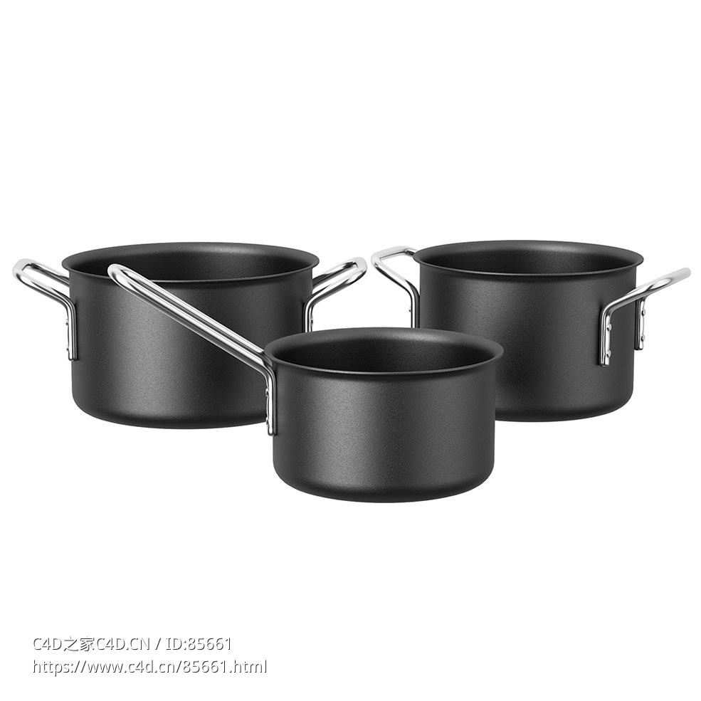 Eva Solo黑线三件套锅具3D模型素材下载Black Line Trio Pot Set by Eva Solo - C4D之家 - 0487.jpg
